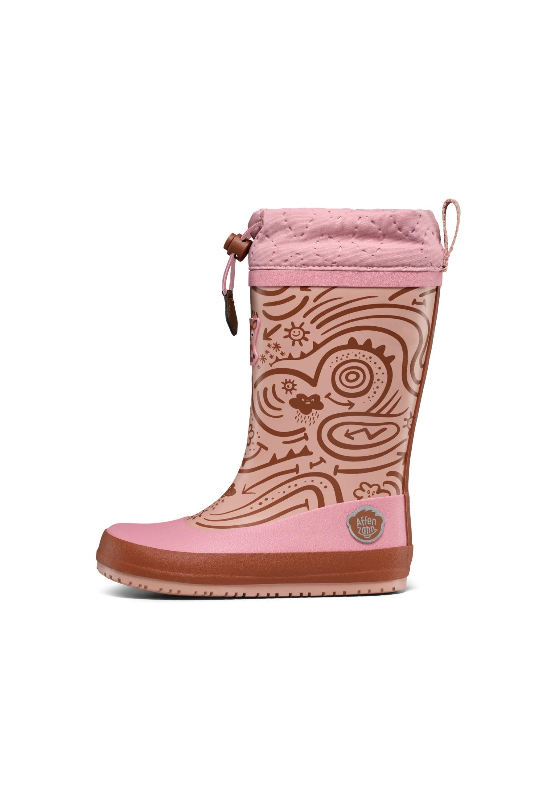 Affenzahn Vegan Puddly Gummistiefel nach Barfußschuhprinzip, wasserdicht
