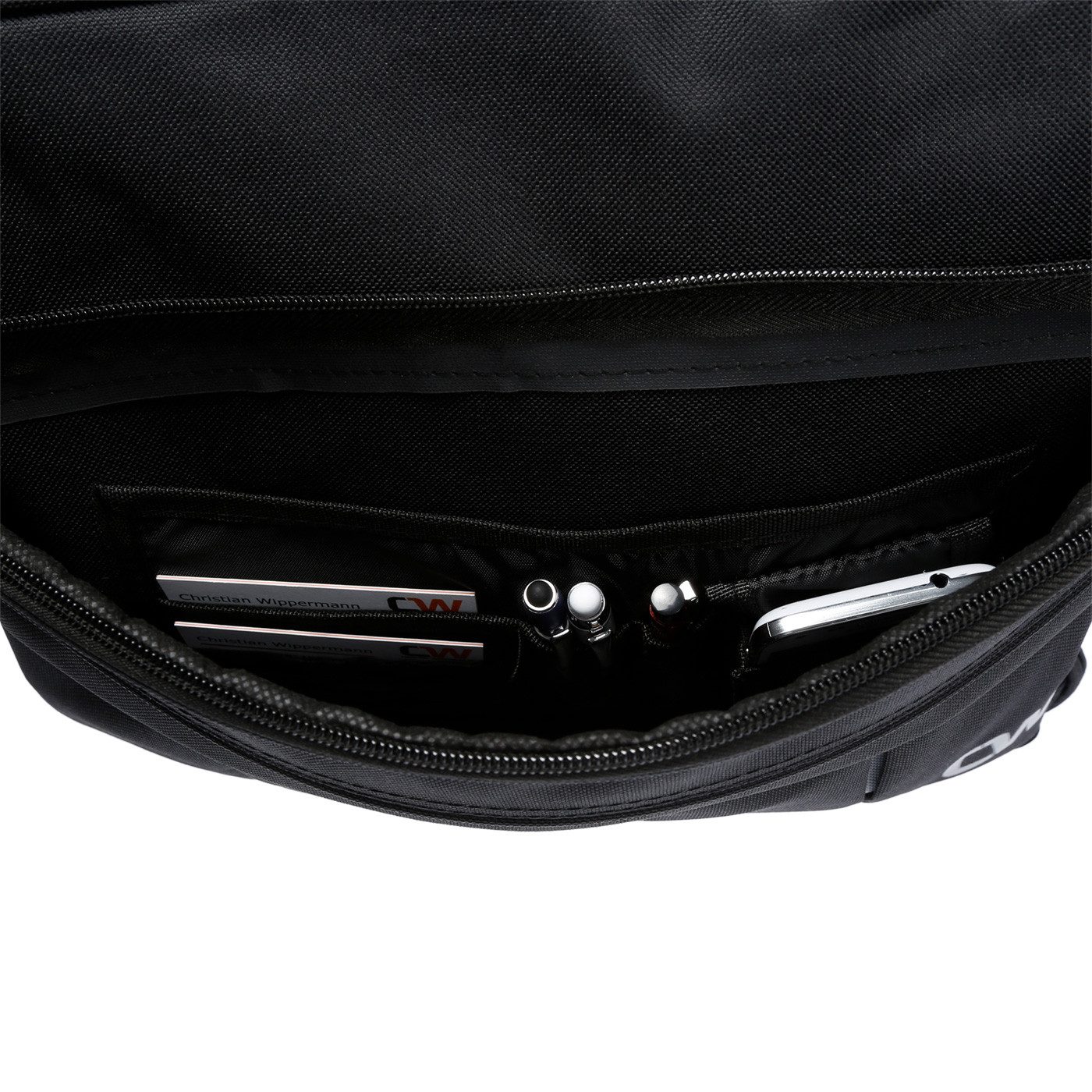 Christian Wippermann Umhängetasche Flugbegleiter Arbeitstasche Umhängetasche, Tasche Herrentasche im Querformat – Bild 4 von 5