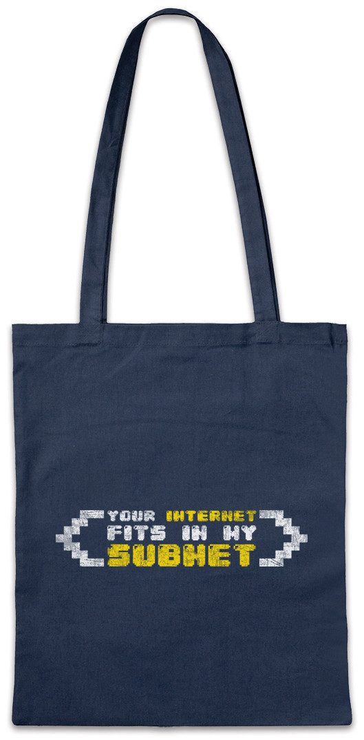 Beuteltasche Your Internet Fits In My Subnet Stofftasche Geek Gamer Games Gaming PC