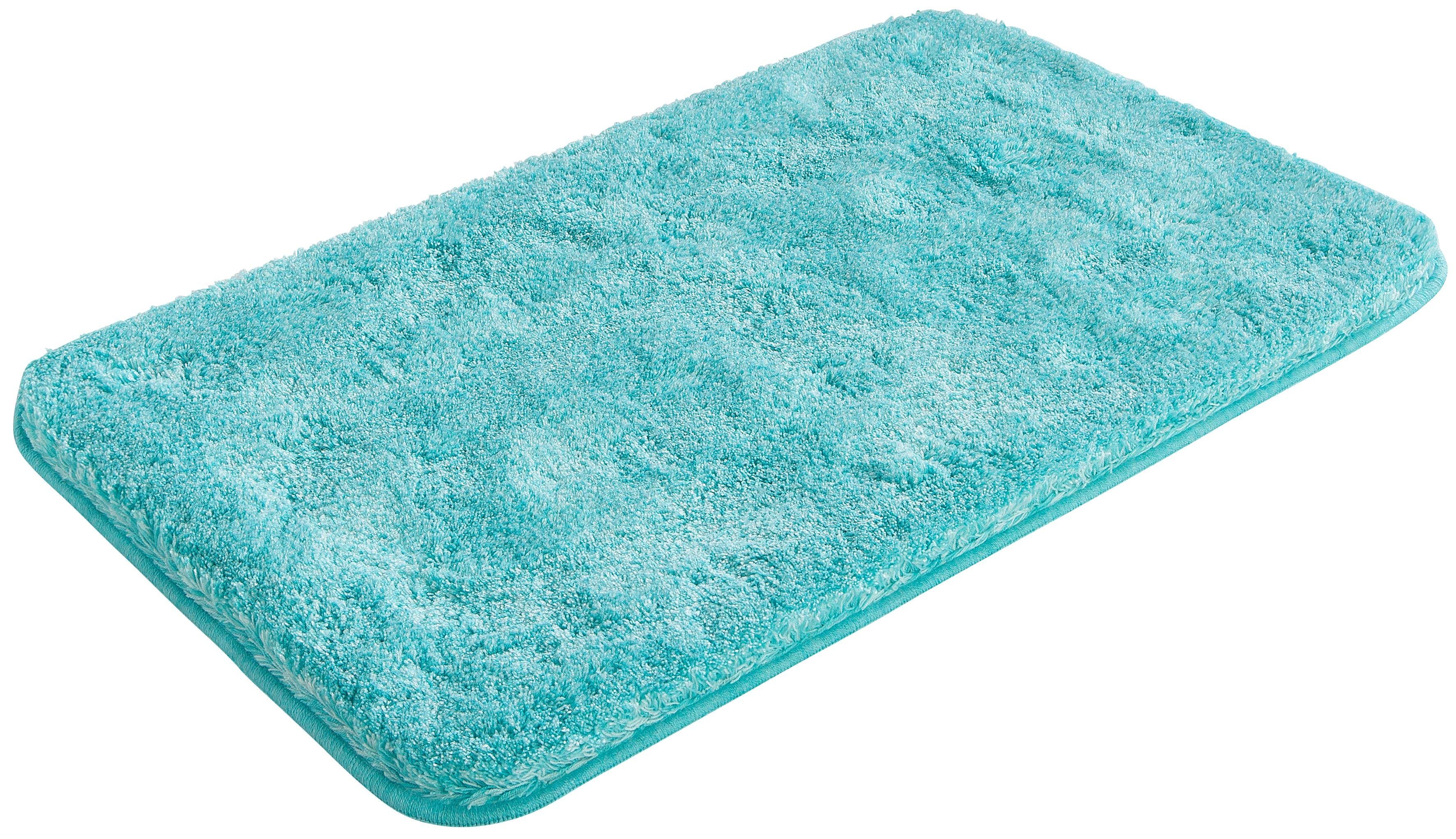 Grund Badematte Melos, Badvorleger, Badezimmer Teppich, sehr weich, Höhe 27 mm, rutschhemmend beschichtet, fußbodenheizungsgeeignet, Kunstfaser, rechteckig, melierte Optik, sehr weicher Flor, Melange-Effekt, Made in Europe