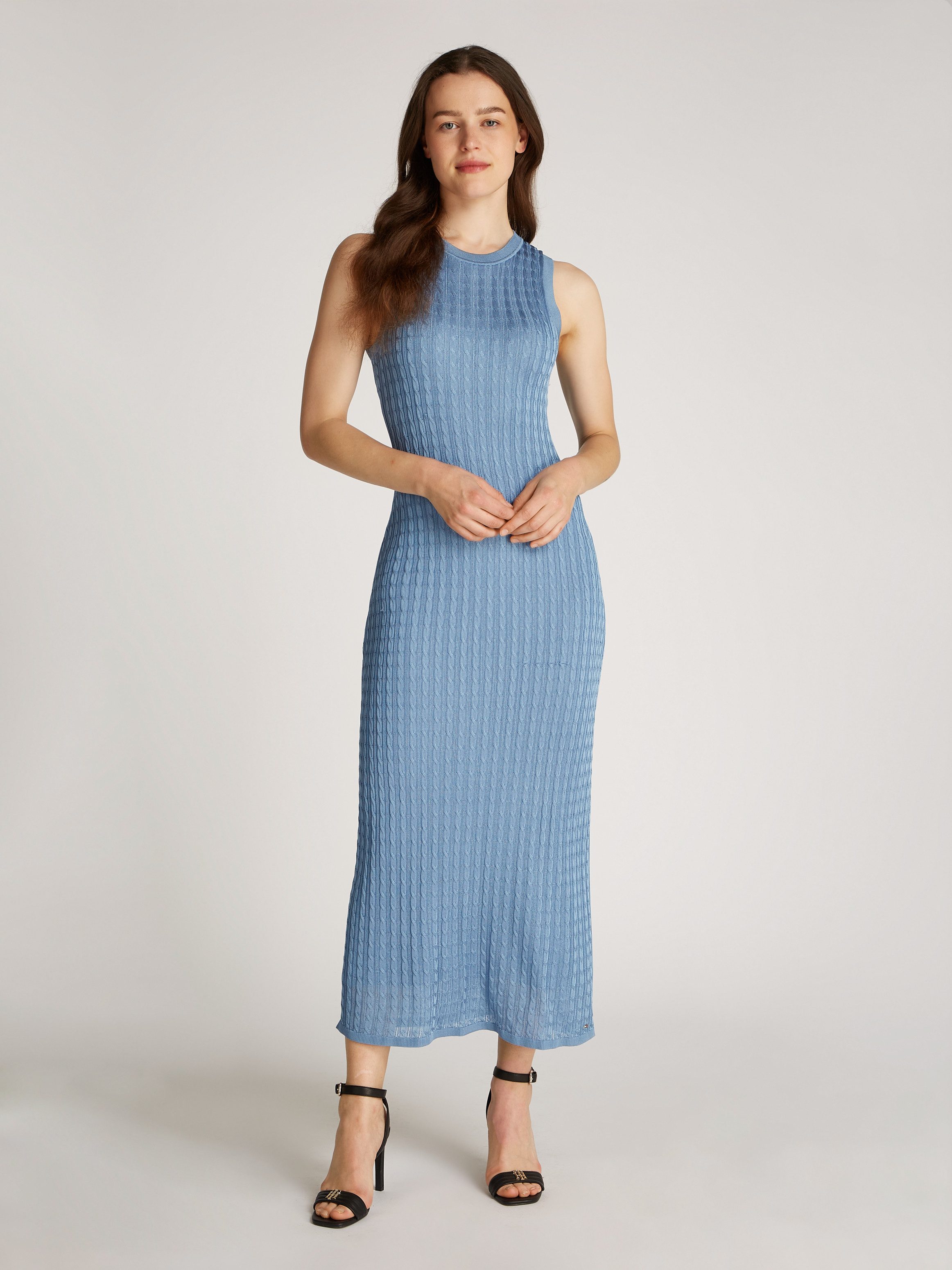 Tommy Hilfiger Strickkleid RAYON CABLE LONG günstig online kaufen