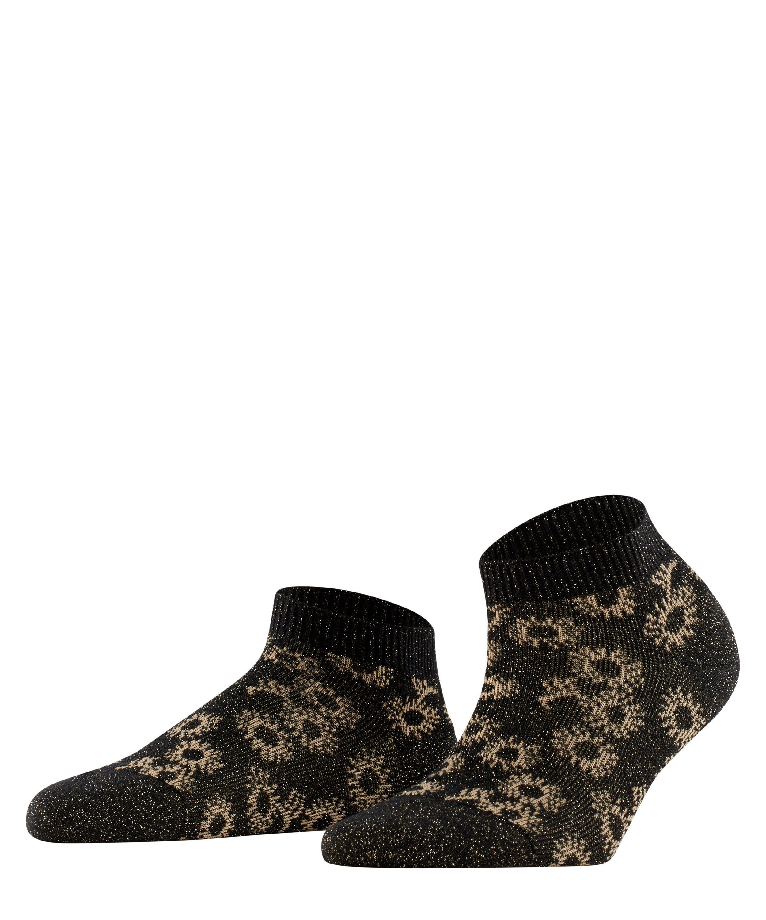 Sneakersocken Fantasy FALKE Daisy (3000) mit black (1-Paar) Blumenmuster