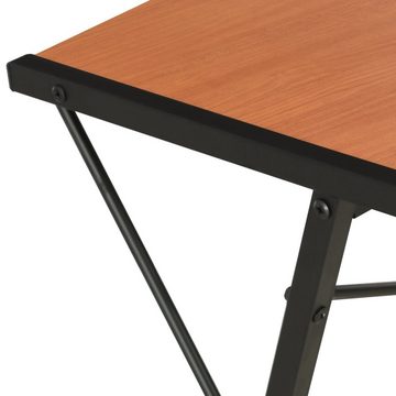 vidaXL Schreibtisch Schreibtisch mit Regal Schwarz und Braun 116×50×93 cm