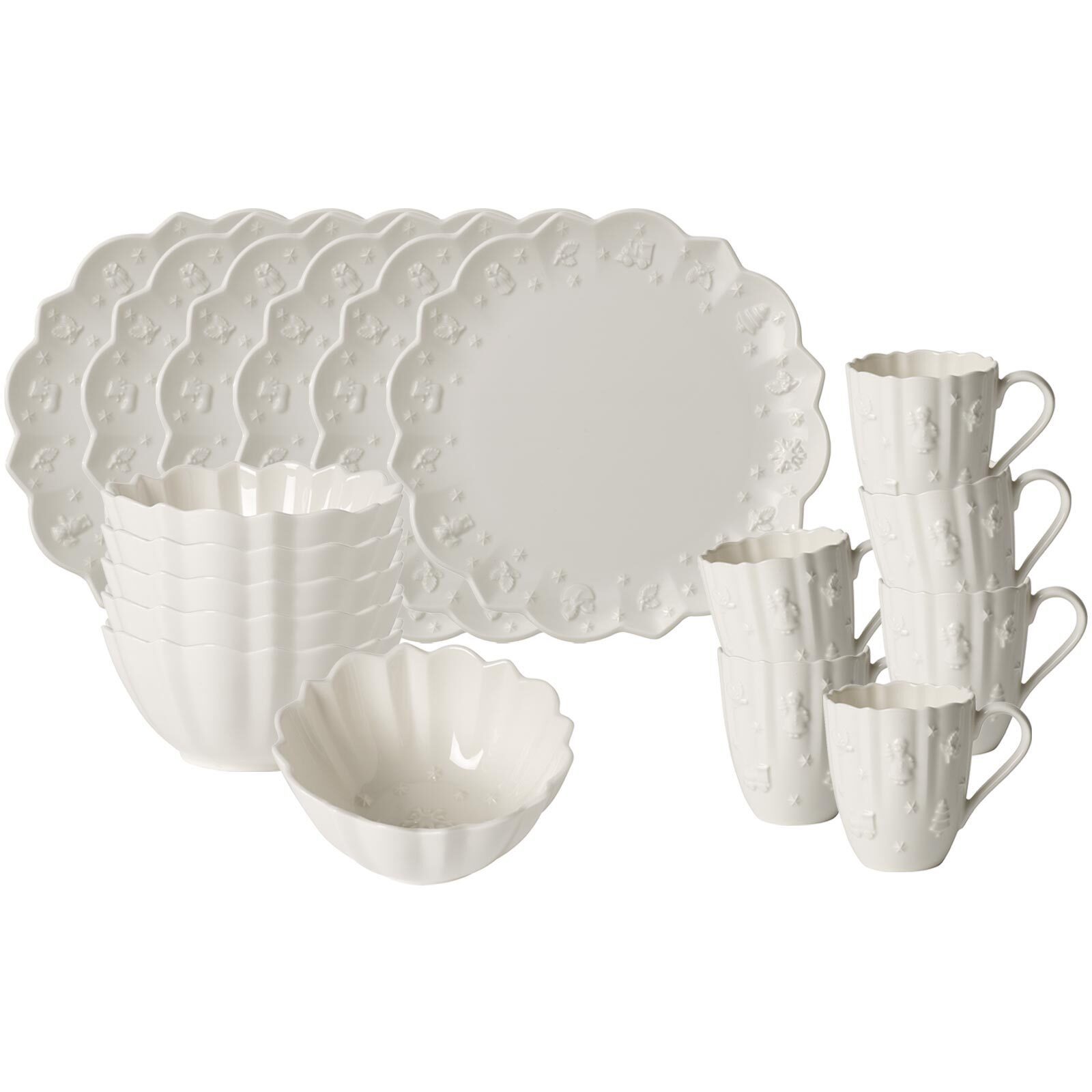 Villeroy & Boch Kombiservice Toy's Delight Royal Classic Frühstücks-Set (18-tlg), Porzellan