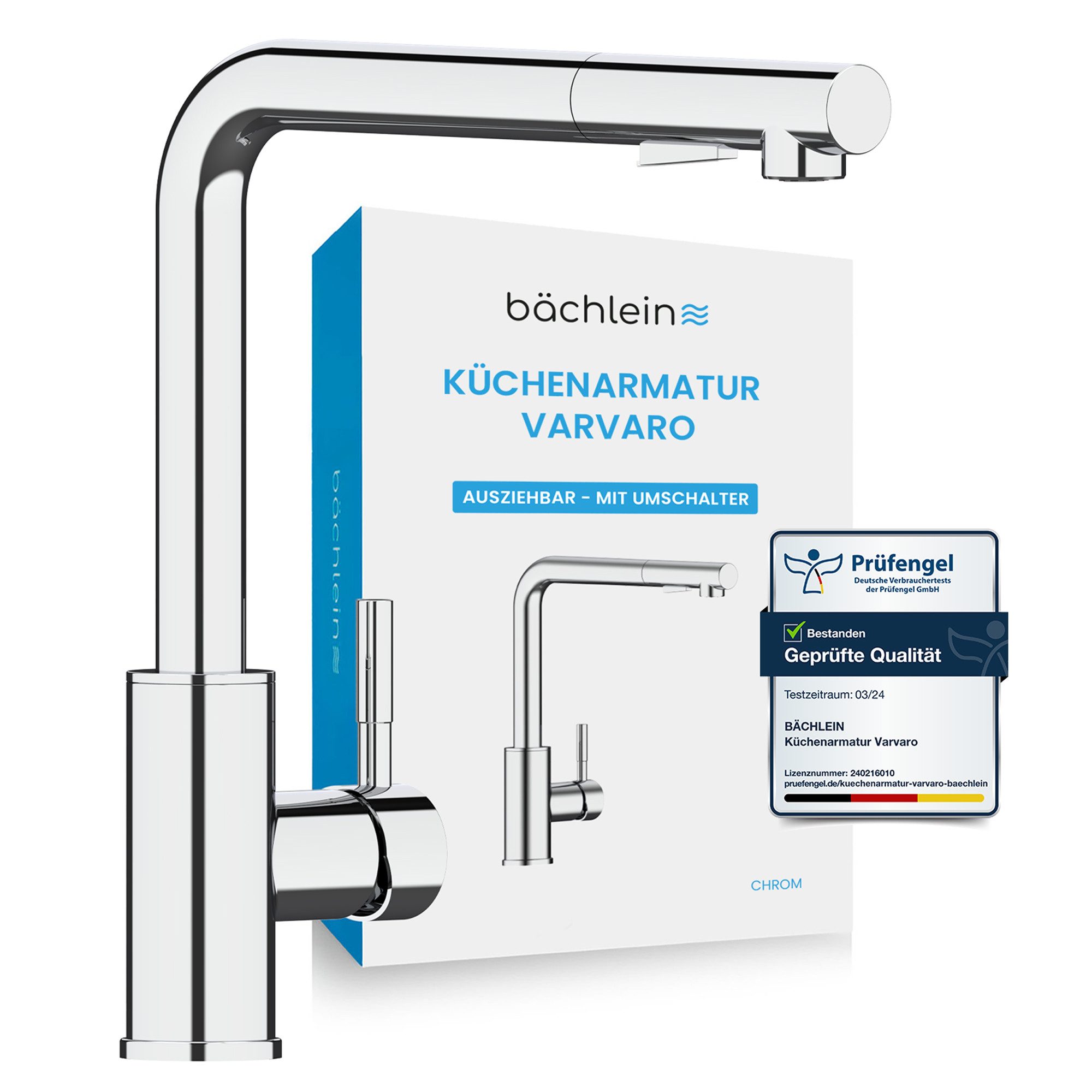 Bächlein Spültischarmatur Elegante Küchenarmatur Varvaro (Chrom) hochwertig günstig online kaufen