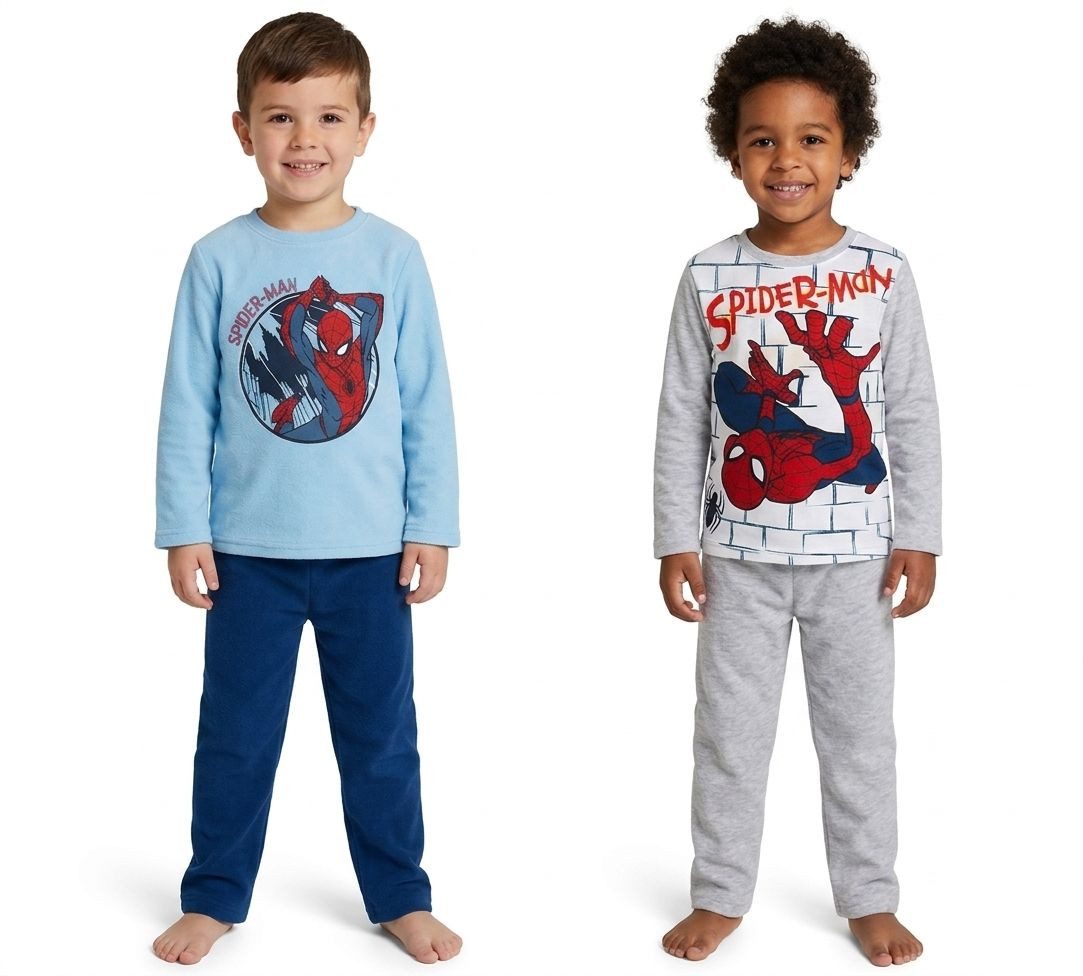 Spiderman Pyjama Spider-Man Jungen Schlafanzug Pyjama Gr.98 104 110 116 128 Spiderman Kinderkleidung – Bild 4 von 5