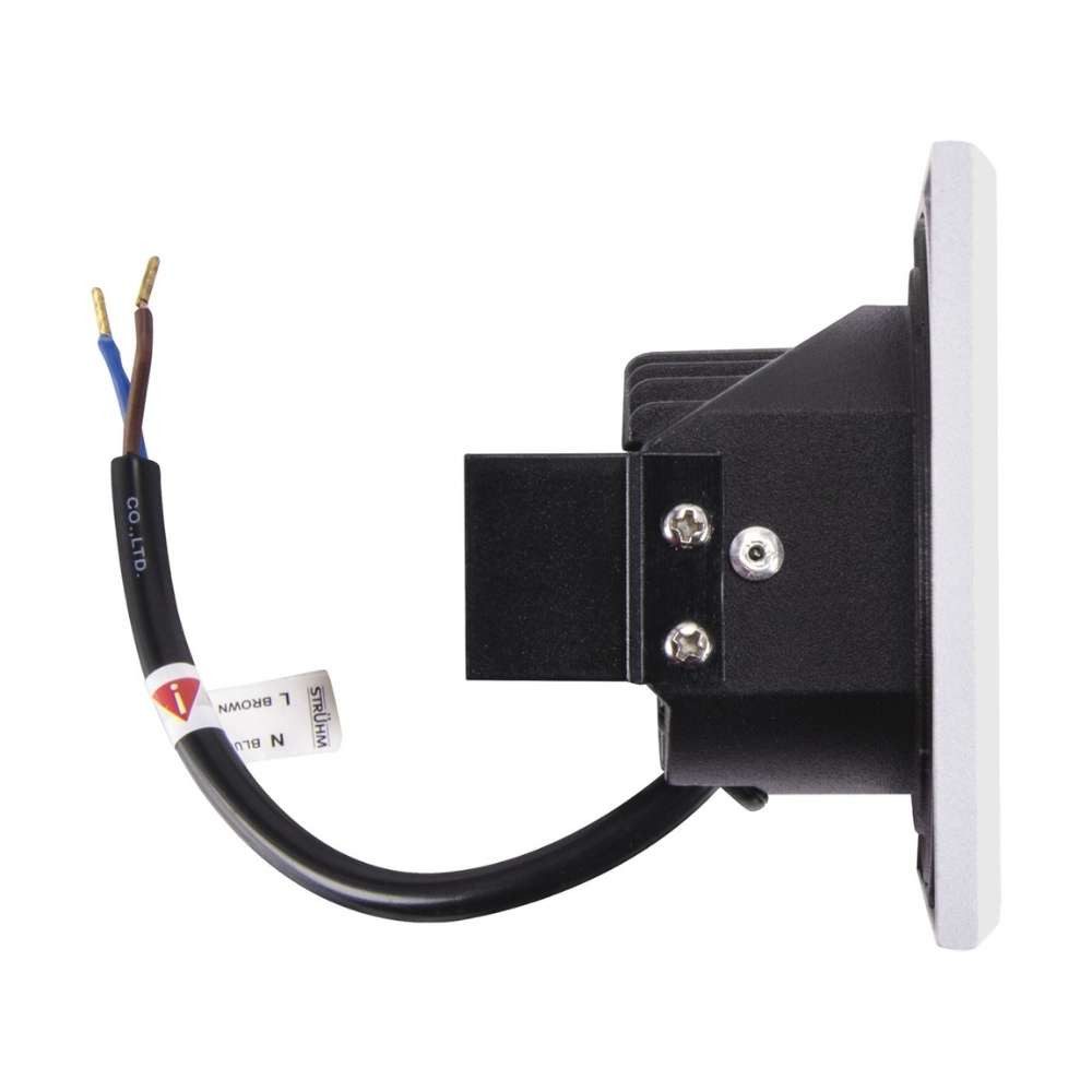 V-TAC LED Einbauleuchte LED Einbau-Treppenleuchte Stufenleuchte für Außen- und Innenbereiche, Neutralweiß, 1,6w, Neutralweiß, 85x85x59mm, weiß, Lochmaß: Ø60-70mm, Aluminium, IP54