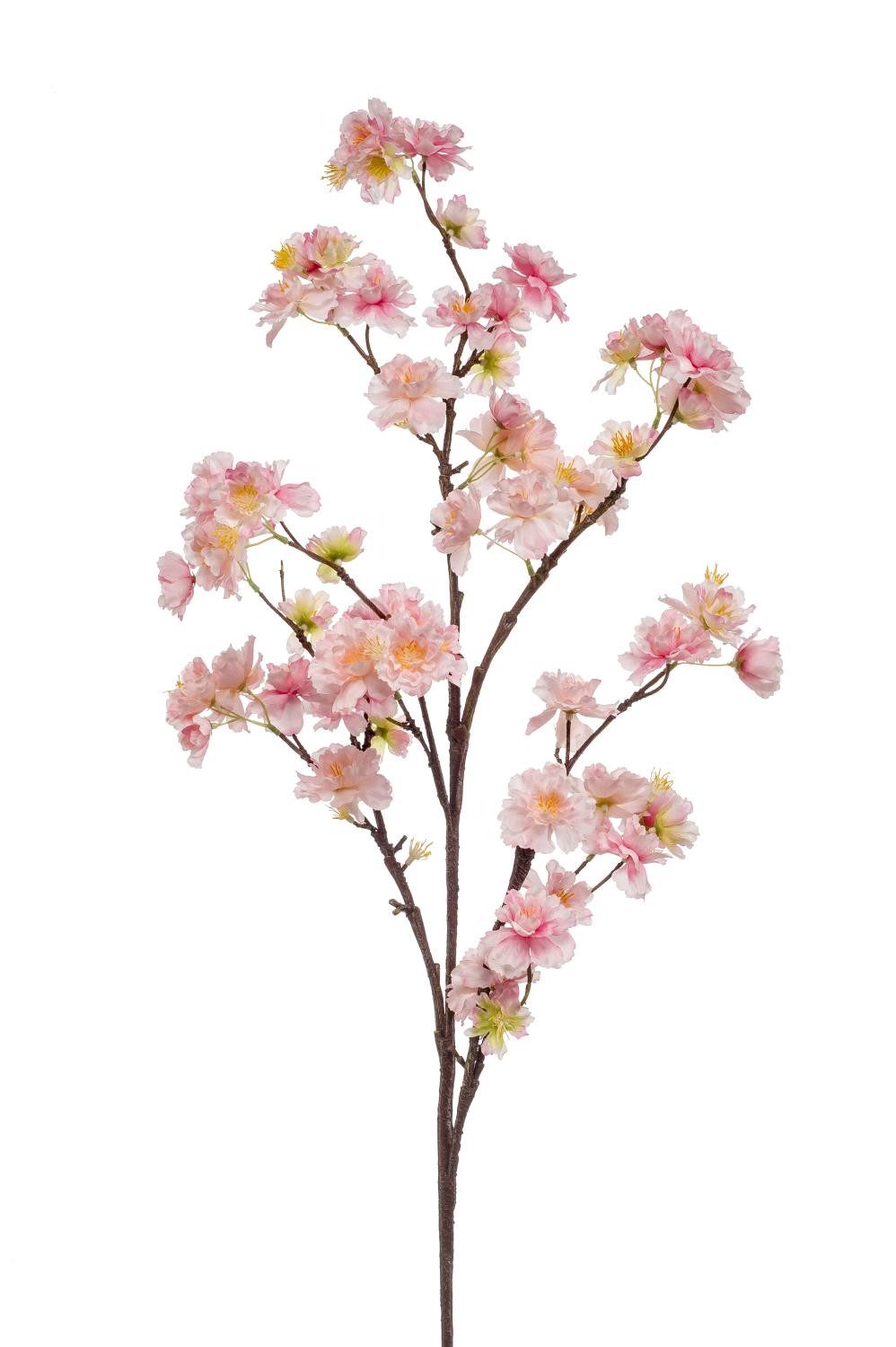 Kunstzweig Deko Kirschblütenzweig GIMA mit Blüten, rosa, 120cm Zierkirsche, artplants, Höhe 120.0 cm