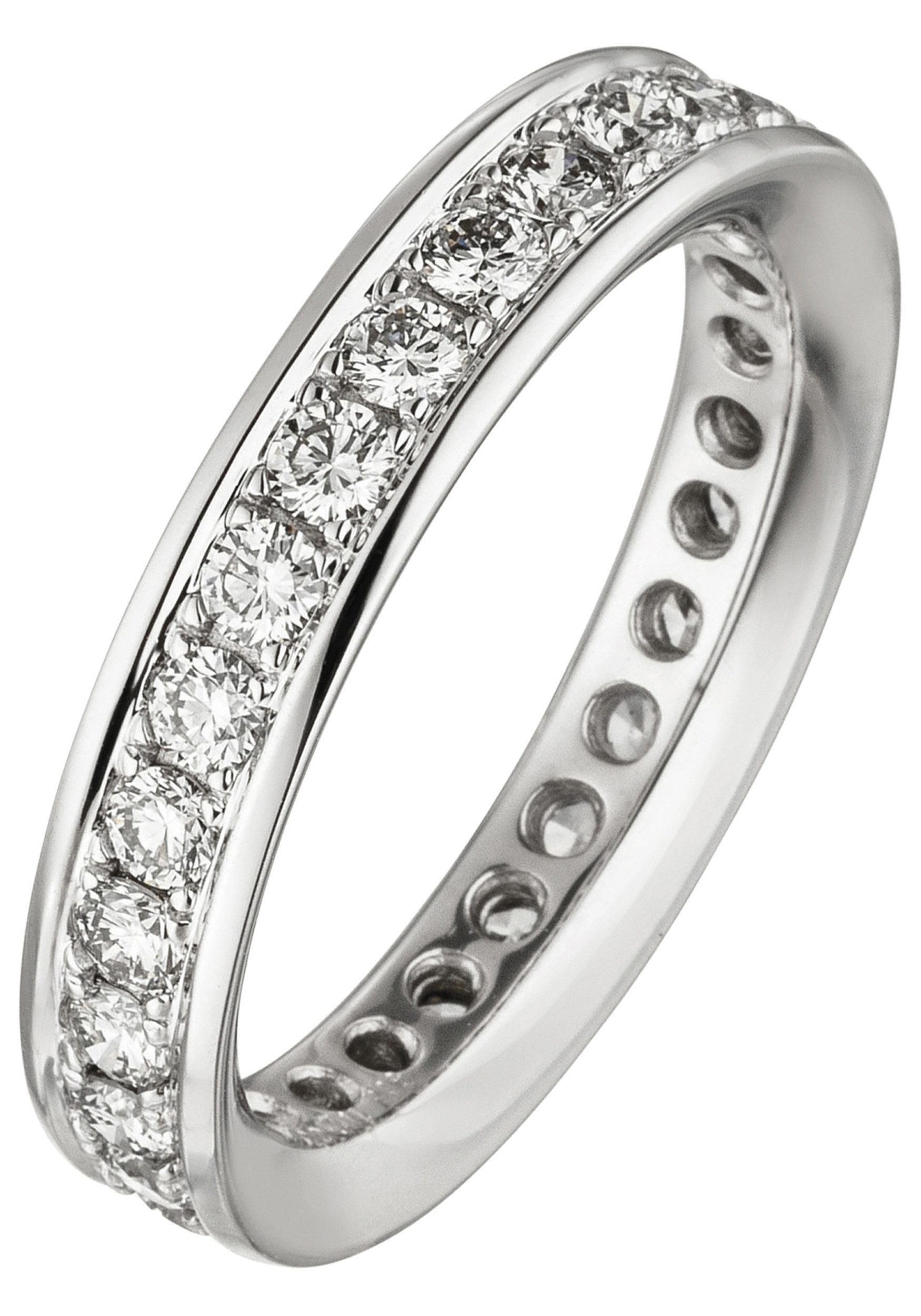 Diamantring Memory Ring Weißgoldring