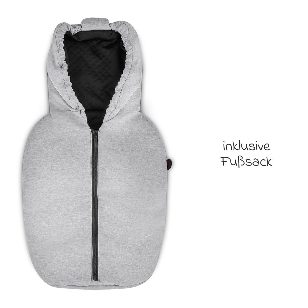 ABC Design Babyschale Tulip - Black, ab: Geburt, bis: 15 Monate, Baby Autositz - ab Geburt - 15 Monate (45 cm - 85 cm) inkl. Fußsack