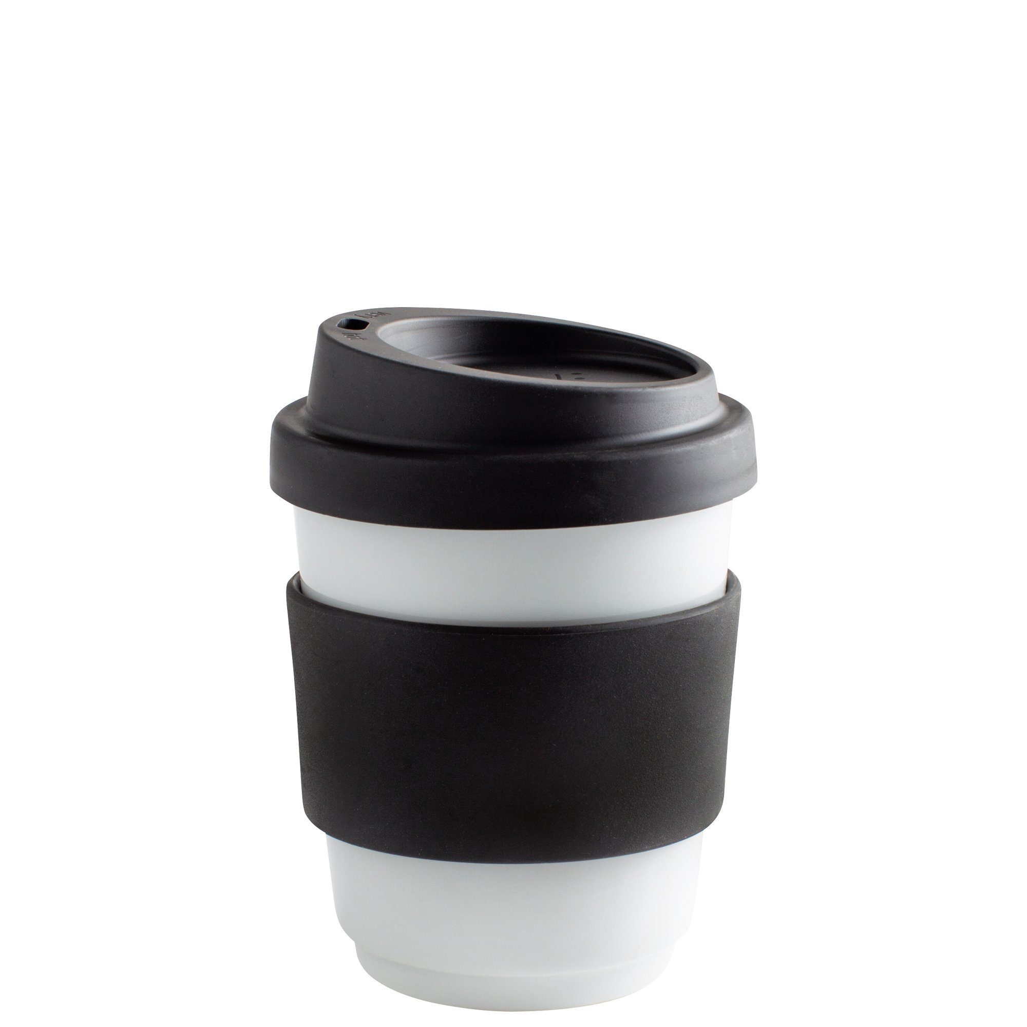 Coffee-to-go-Becher Trinkdeckel, Fillit black Germany Kahla pure Porzellan, + Made Becher in