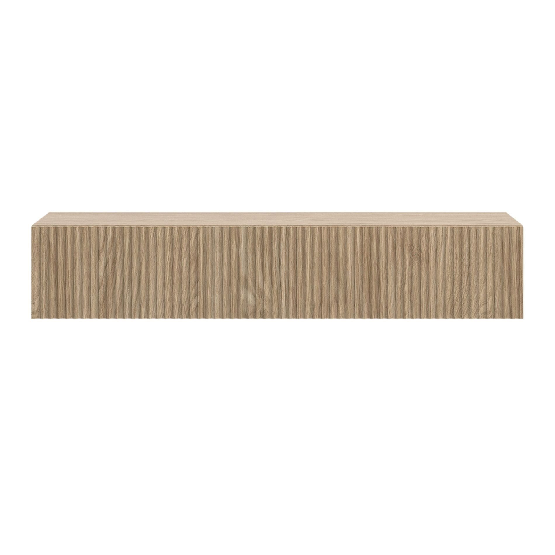 Selsey Konsolentisch NOLIE, hängend mit Schublade und geriffelter Front, 90 cm