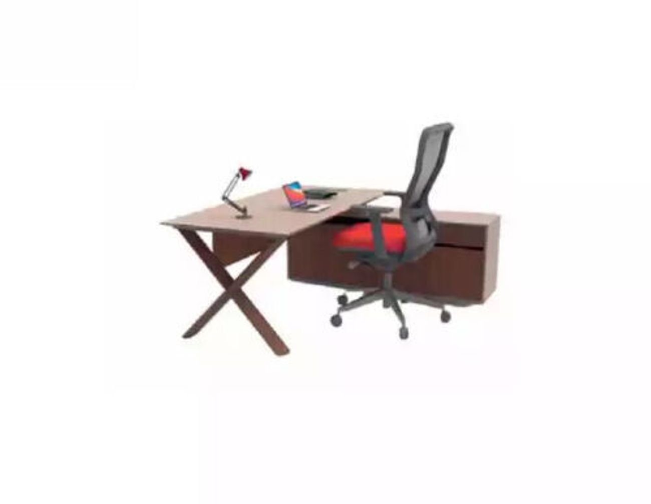 Made Designer Büromöbel Schreibarbeitsplatz (1-St., Eckschreibtisch nur 1x JVmoebel Schreibtisch Europa Schreibtisch), in Cheftisch