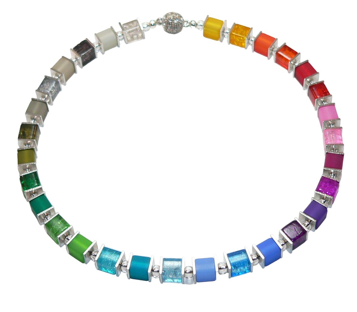 traumschmuck Collier 001bbb Collier Halskette Würfel günstig online kaufen