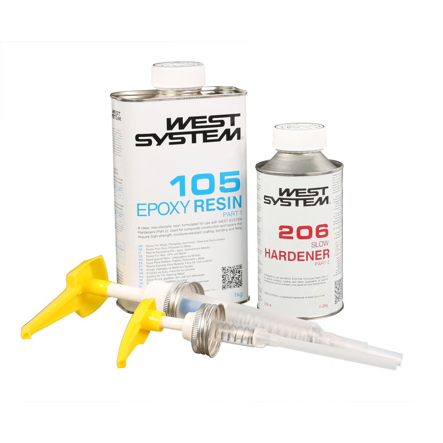 WEST SYSTEM Epoxidharz West System A-Pack 105 (Harz) - 205/206(Härter) Boot Epoxidharz Sets