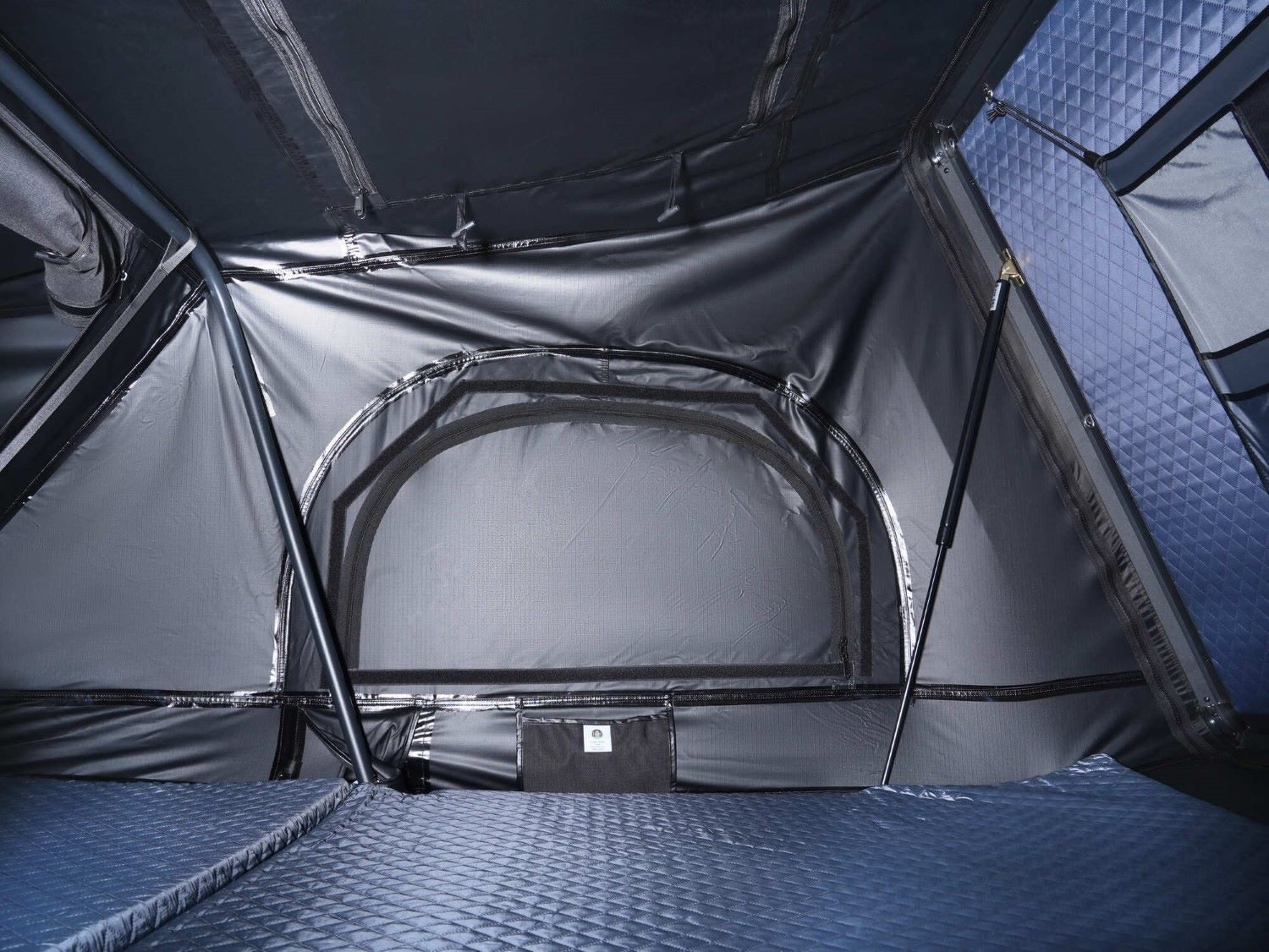 bene living Dachzelt Aluminium Hybriddachzelt AeroSummit Fold #3 by Camper's Delight, Personen: 2, inkl. Matratze, Windschutzmarkise und Leiter