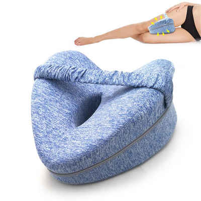 CALIYO Kniekissen Kniekissen für Seitenschläfer, Beinkissen Memory Foam Orthopädisches, Aus hochwertigem Polyester und Memory-Schaum gefertigt