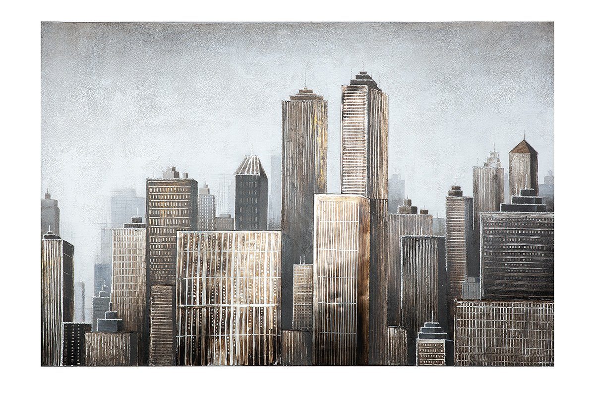 GILDE Bild GILDE 3D Bild Big Apple - braun-grau - H. 100cm x B. 150cm