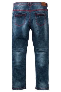 John F. Gee 5-Pocket-Jeans John F. Gee Jeans Straight Fit Colornähte 5-Pocket