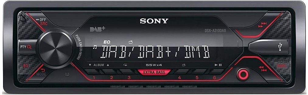 Sony DSX-A310KIT Autoradio (DAB), (Digitalradio RDS, W) mit UKW 220