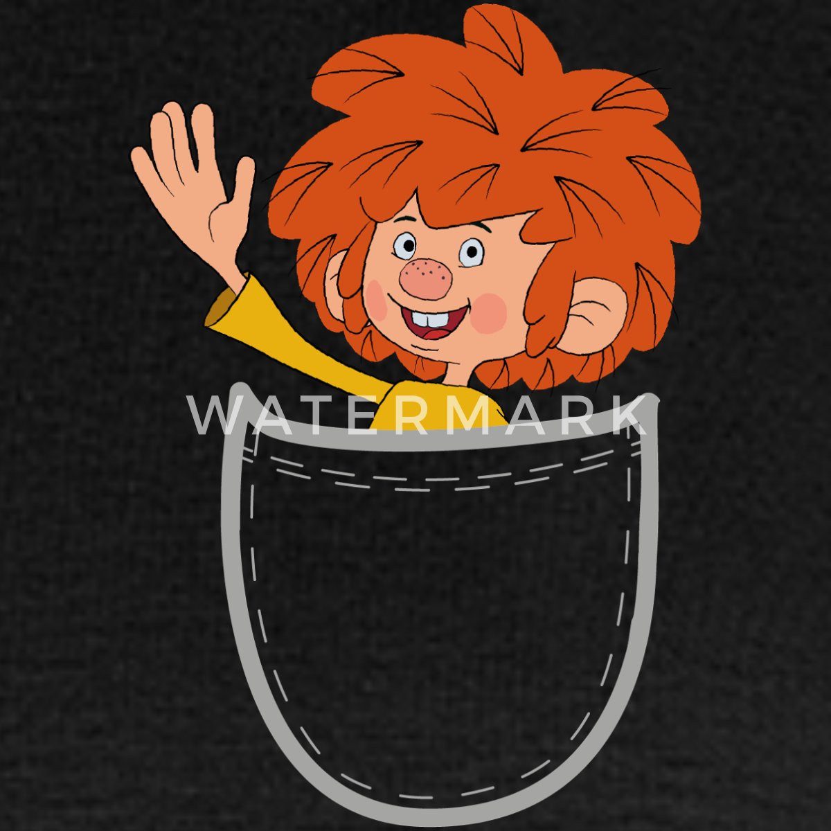 Spreadshirt T-Shirt Pumuckl Design Mit Fröhlich Winkendem Pumuckl Frauen Pr günstig online kaufen