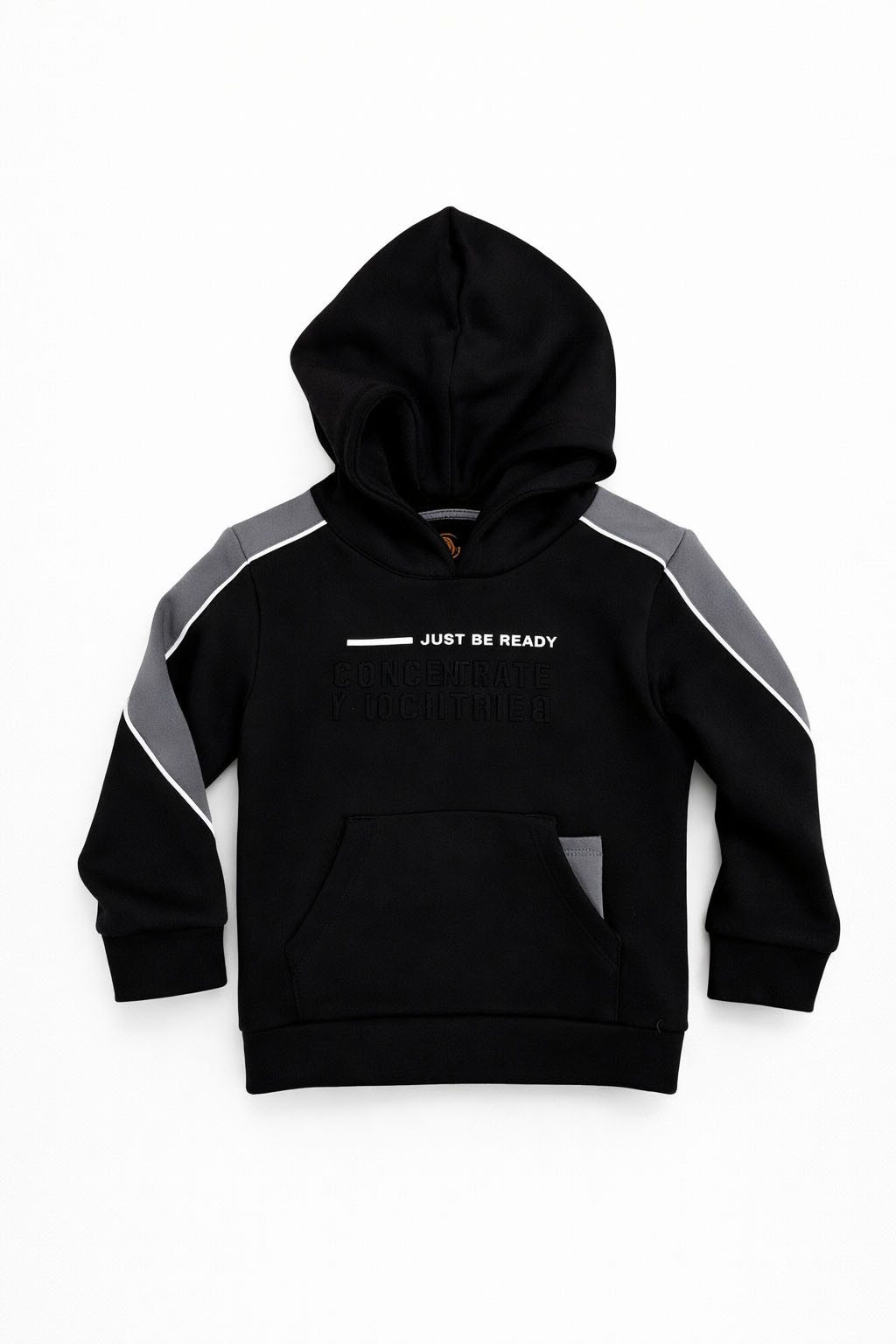 THREE OAKS Hoodie Kapuzensweatshirt für Jungen im Colorblock-Design mit weißen Paspeln