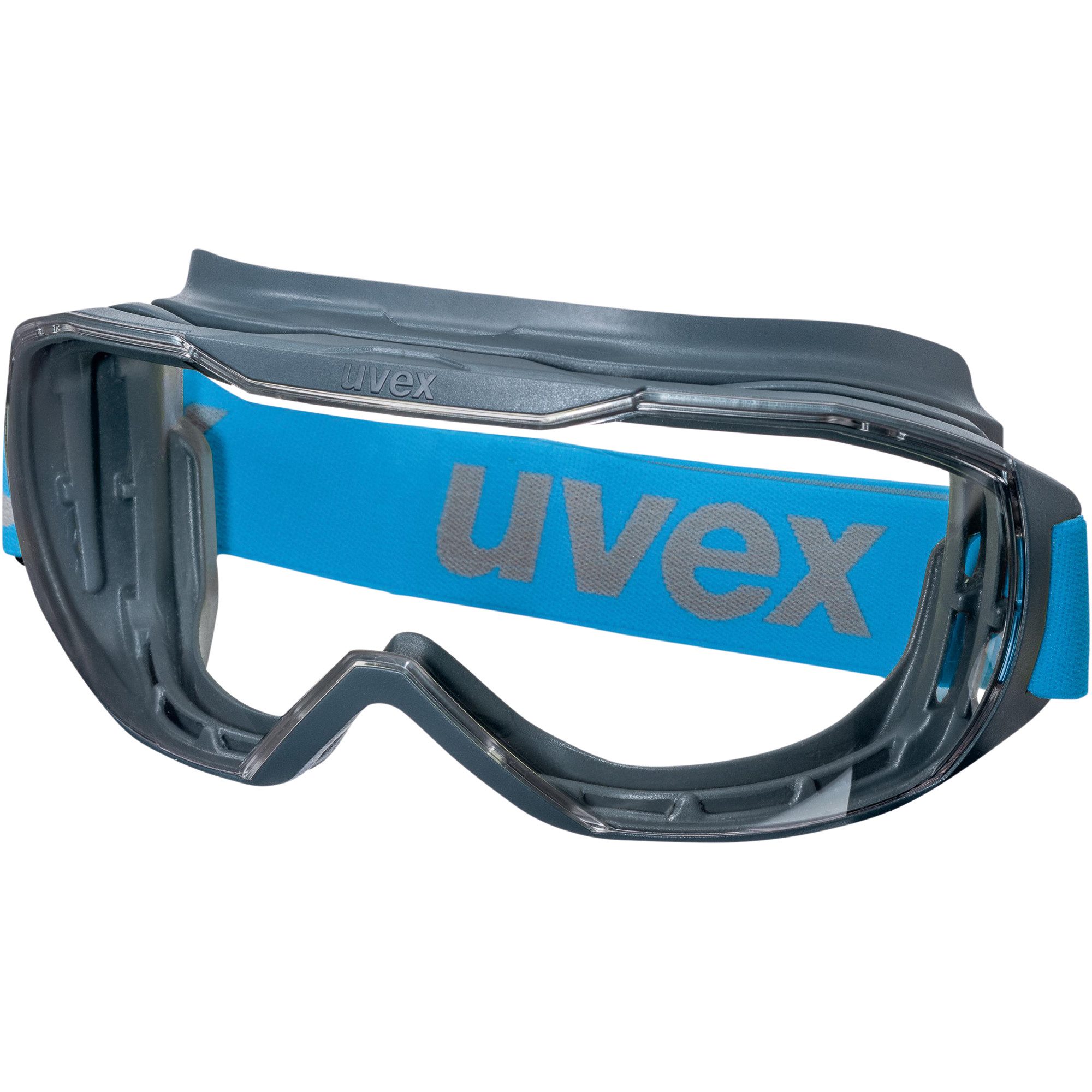 Uvex Nitril-Handschuhe Schutzbrille megasonic 9320265 anthrazit/blau