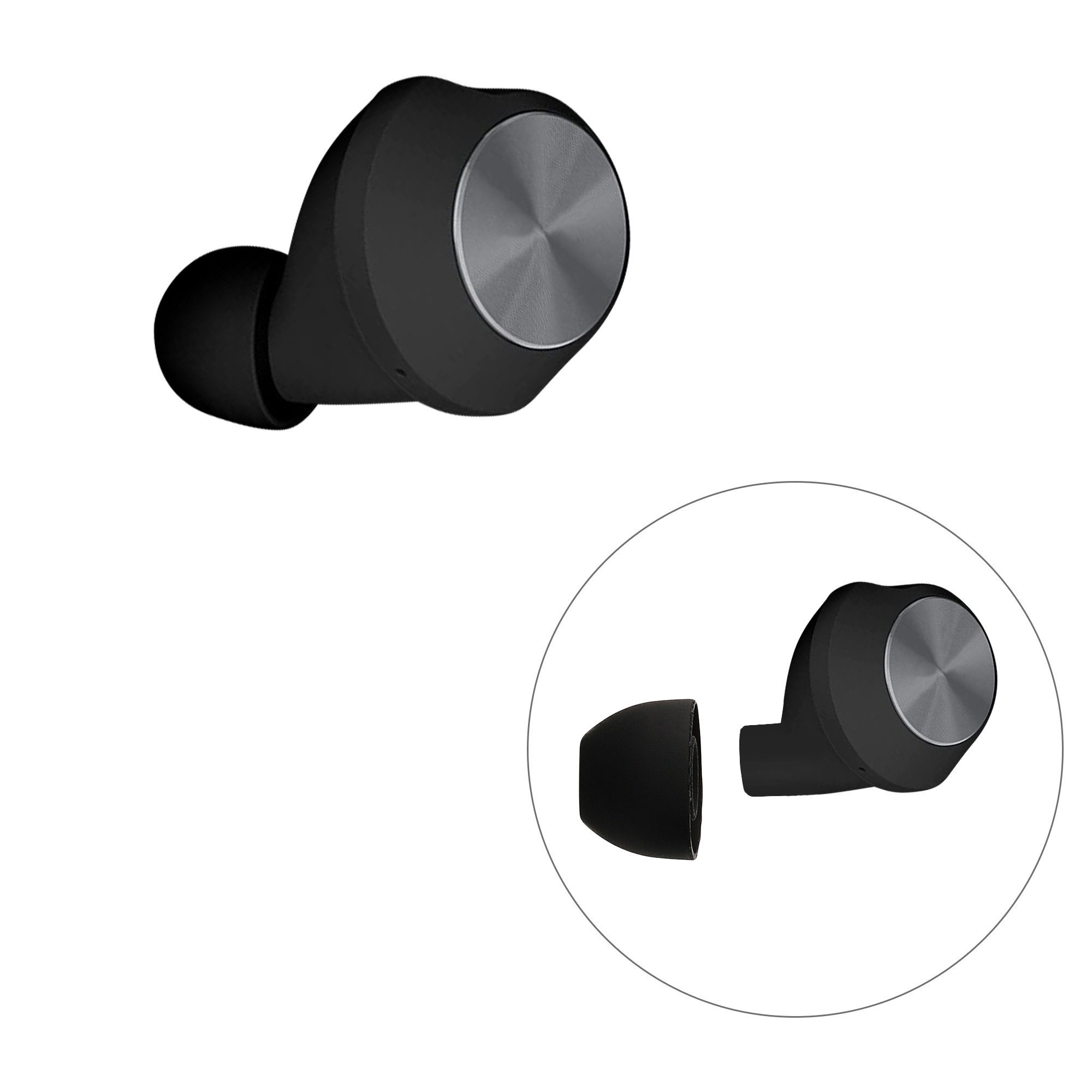 kwmobile 8x Ersatzpolster für Beoplay B&O EQ / H3 / H5 / E4 / E6 / E8 Ohrpolster (4 Größen - Silikon Ersatz Ohrstöpsel für Beoplay In-Ear Headphones)