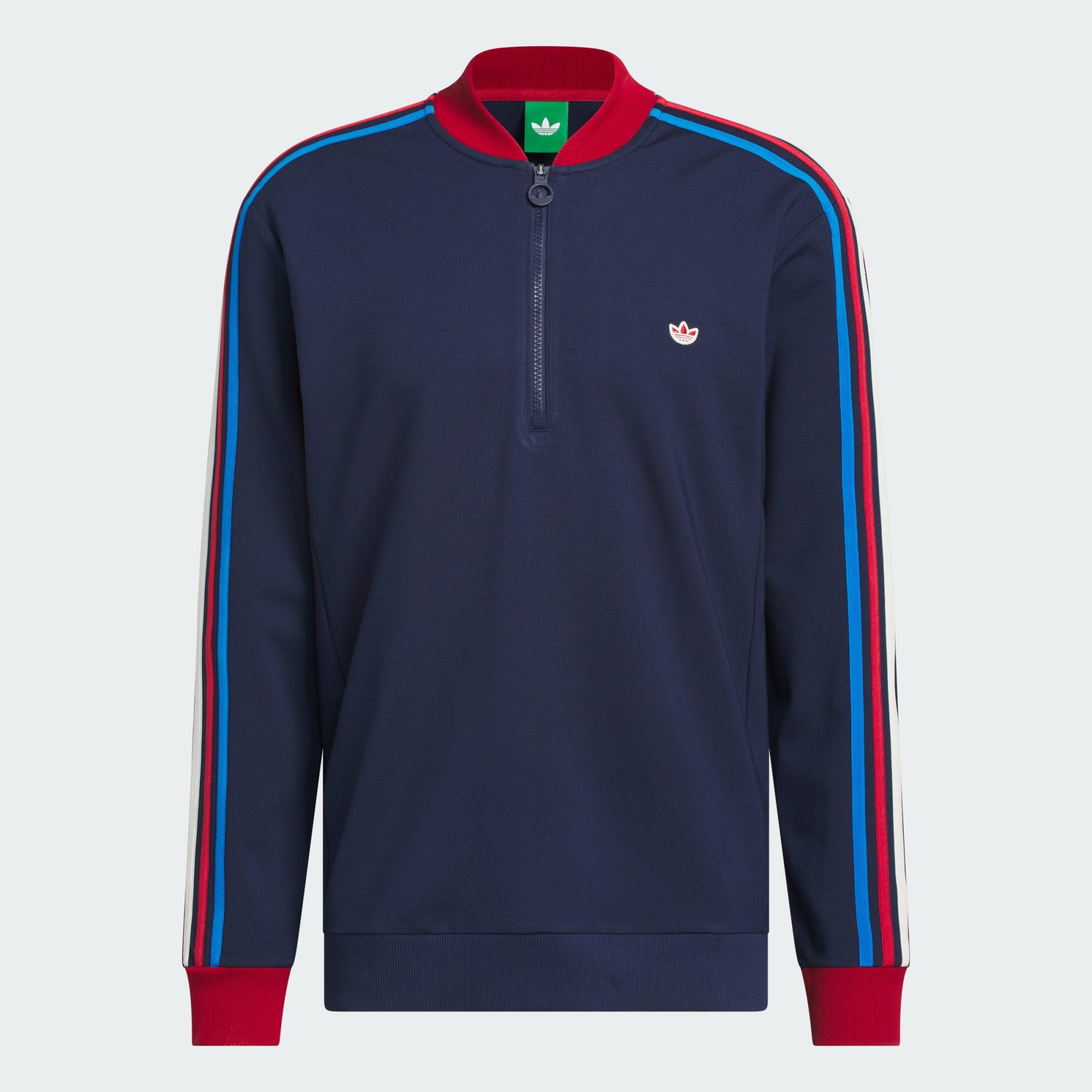 adidas Performance Sweatshirt ORIGINALS 3-STREIFEN 1/4 ZIP SWEATSHIRT (1-tlg)