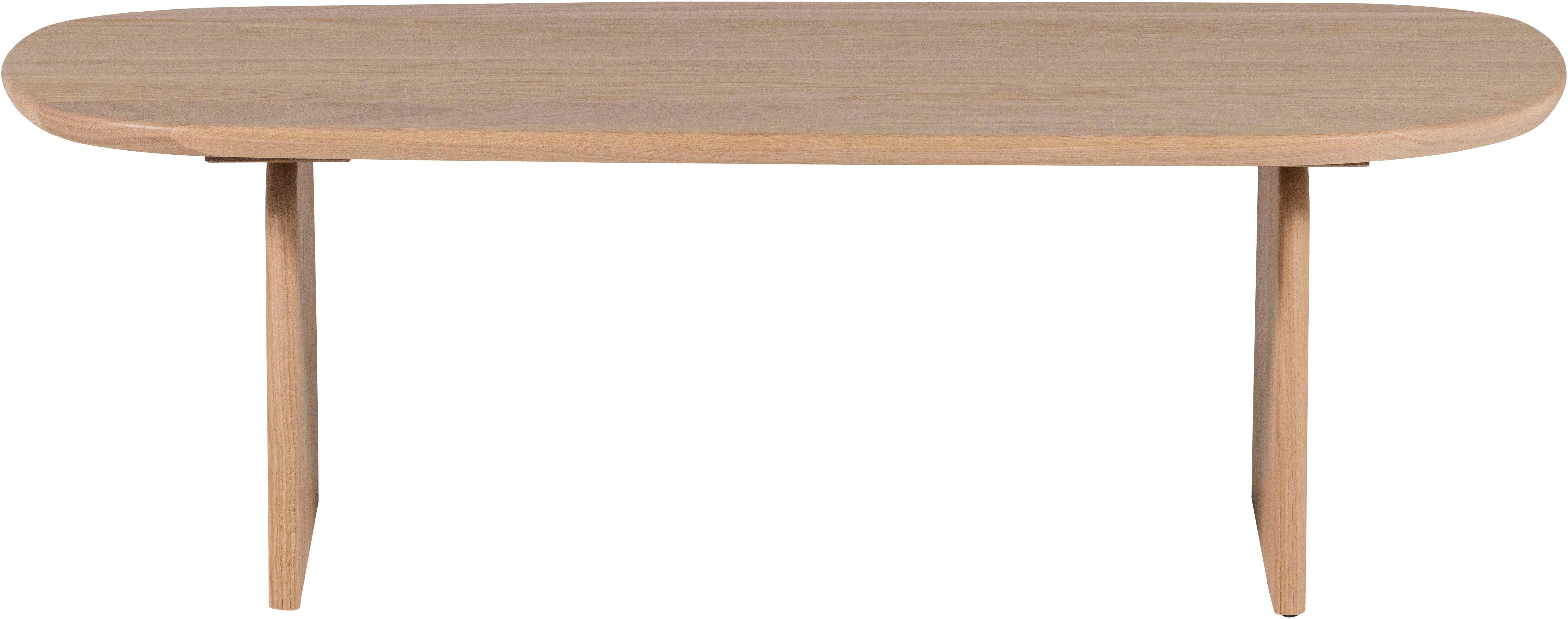 WOOOD Couchtisch Tablo mit FSC®-Mix Eichenholz lackiert B 110 x T 60 x H 35 cm, Transparente Schutzlackierung, Tragkraft 50 kg, einfach zu montieren