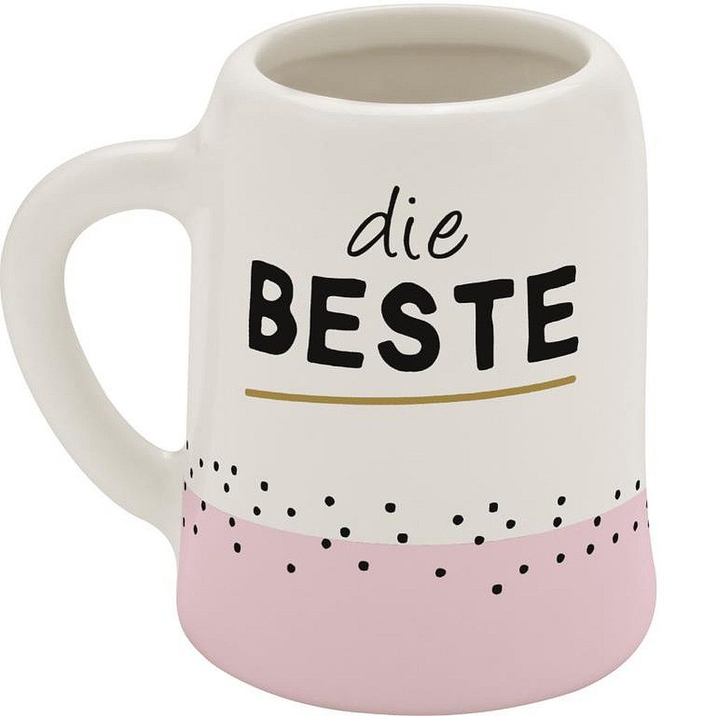 Sheepworld Schnapsglas Schnapskrug Schnapsglas Stamper Keramik Sheepworld DIE BESTE 73833, Material: Keramik