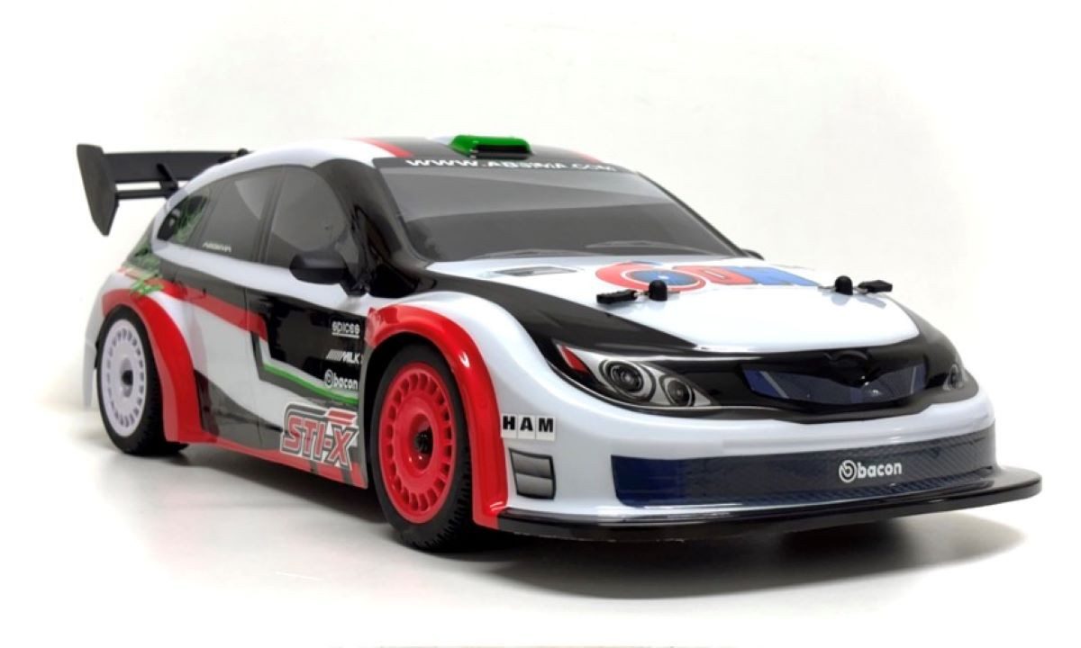 Absima RC-Auto 1:10 EP On-road "STi-X" brushed Allrad Ready-to-Race (Spar-Set, inkl. Fernsteuerung), Edition mit kostenlosem Fahrakku
