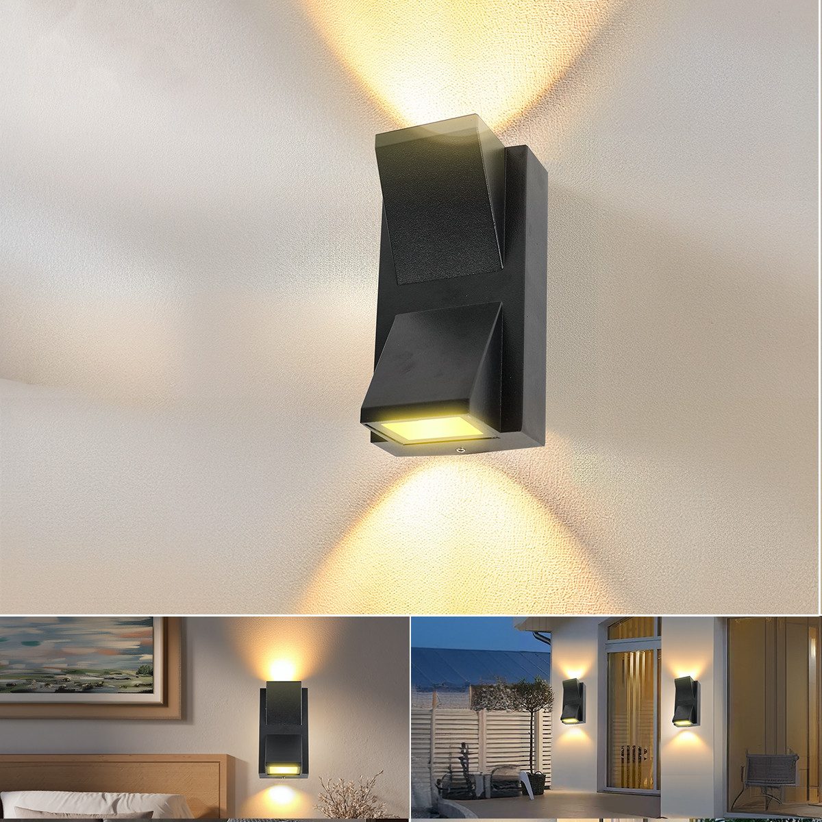 Simloveve Wandleuchte LED Wandleuchte Wandlampe Innen günstig online kaufen