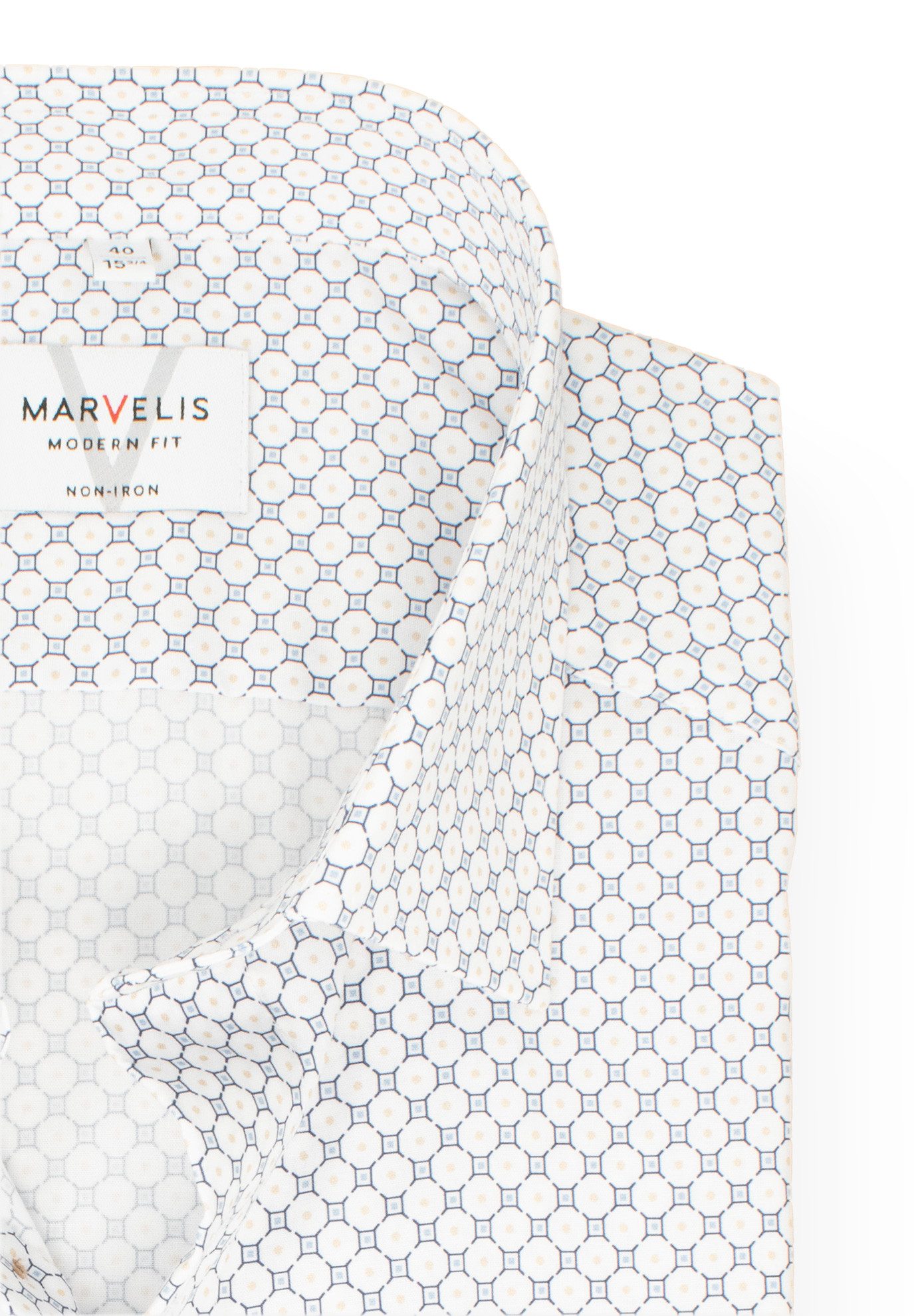 MARVELIS Kurzarmhemd Modern Fit normale, leicht günstig online kaufen