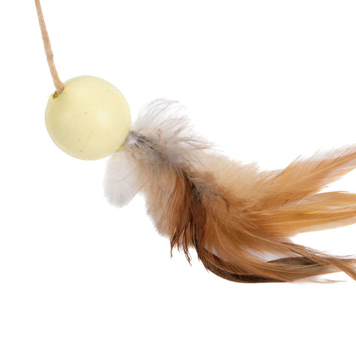Designed By Lotte Tier-Intelligenzspielzeug Katzenangel für Holz-Kratzball Wiggly