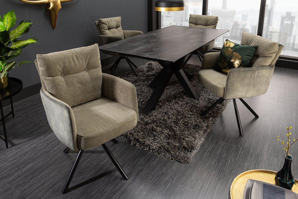 riess-ambiente Polsterstuhl BIG GEORGE grün / schwarz · Esszimmerstuhl mit günstig online kaufen