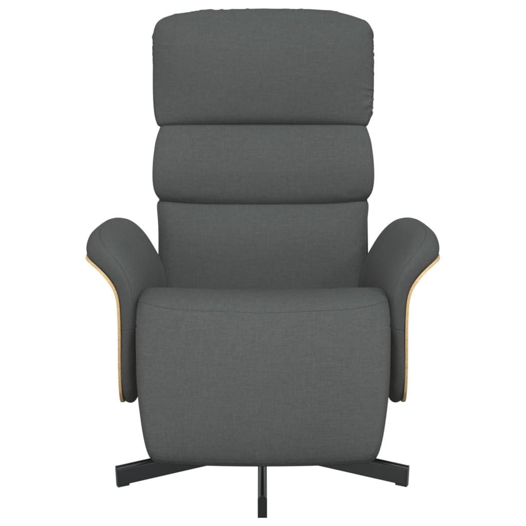 vidaXL Sessel Relaxsessel mit Fußteil Dunkelgrau günstig online kaufen