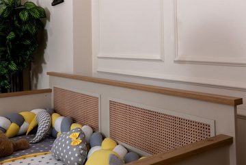 JVmoebel Kinderbett Luxuriöses Braunes Kinderbett Designer Funktionsbett Schlafzimmer (1-tlg., Kinderbett), Made in Europa
