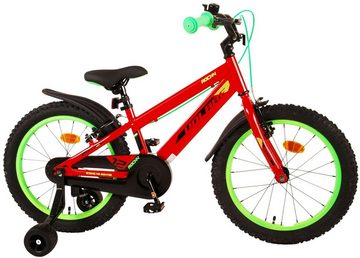 TPFSports Kinderfahrrad Volare Rocky 18 Zoll mit 2x Handbremsen, 1 Gang, (Jungsfahrrad - Jungen Kinderrad - ohne Schaltung - Sicherheitsgriffe), Kinder Fahrrad 18 Zoll mit Stützrädern - Kinder Jugend Fahrrad Rot