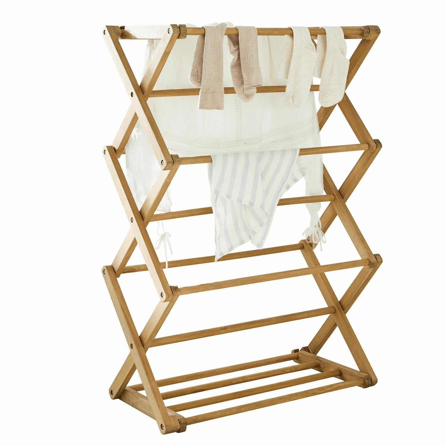 Mirabeau Badaccessoire-Set Wäscheständer Elodielle braun