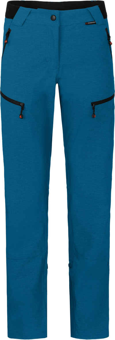 Bergson Outdoorhose PORI Damen Wanderhose, robust, elastisch, Kurzgrößen, Saphir blau