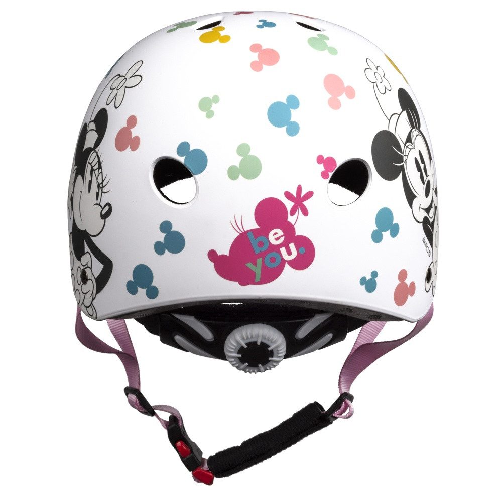 Seven Polska Kinderfahrradhelm Disney "MINNIE WHITE", Roller Blades, Skater, 52-56cm, ab ca. 6 Jahre