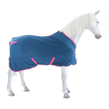 WeatherBeeta Pferde-Abschwitzdecke Weatherbeeta Fleece Cooler Standard - blueberry/pink