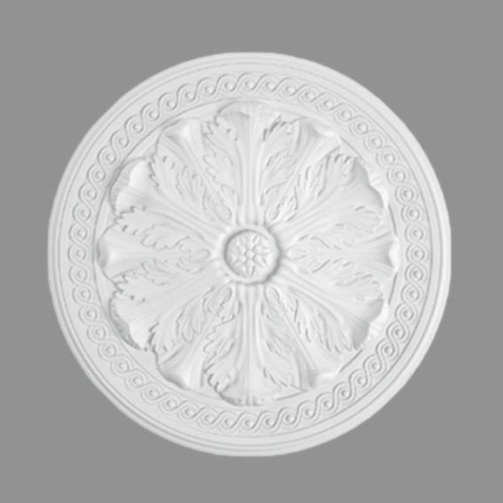 PROVISTON Wanddekoobjekt Stuckrosette, Polystyrol, Durchmesser 470 mm, Weiß