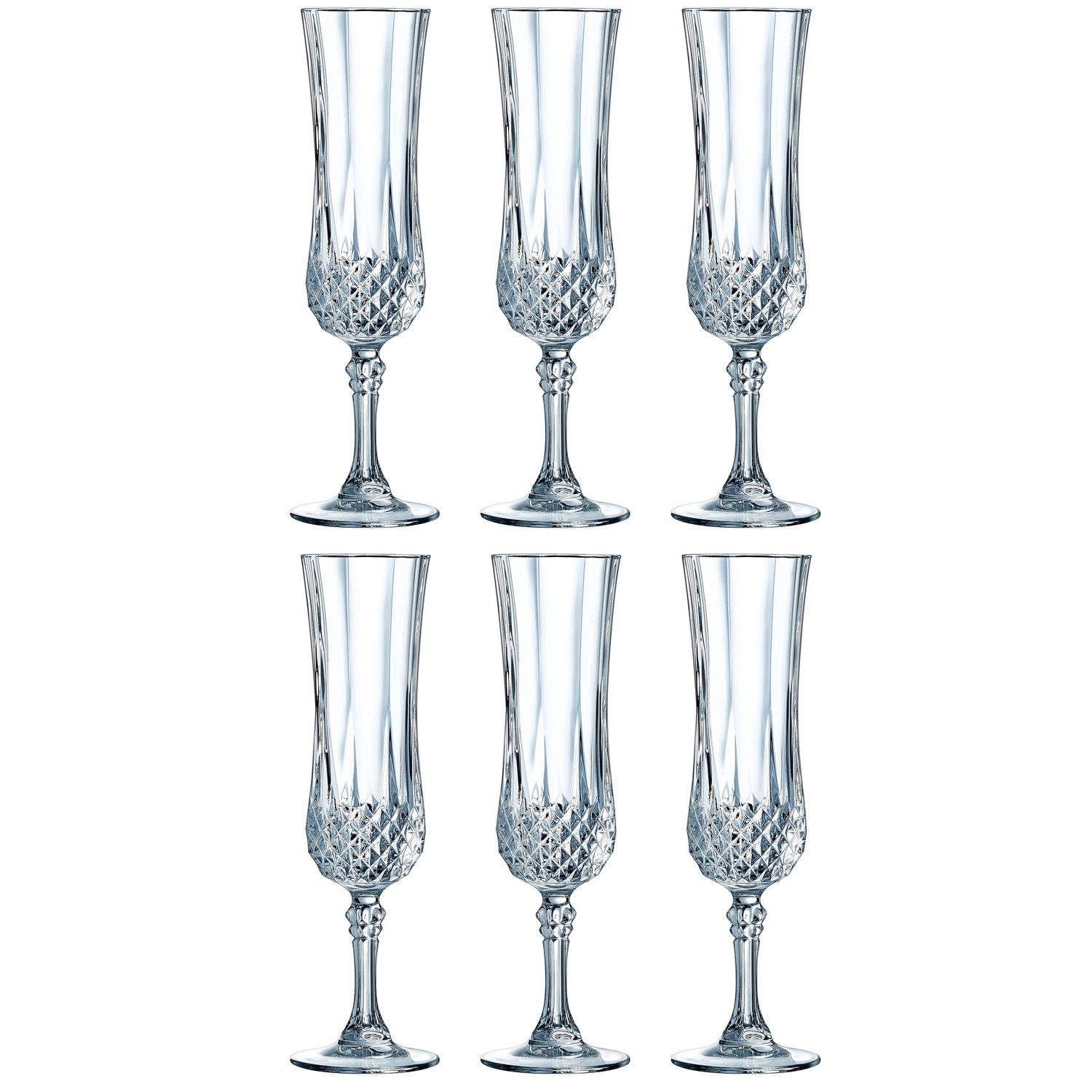 CreaTable CRISTAL D´ARQUES Sektglas Sektglas Longchamp ECLAT 140 ml, Glas