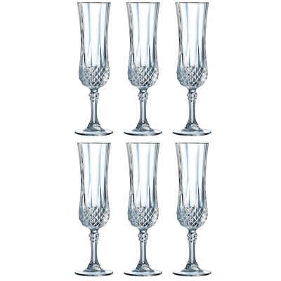 CRISTAL D´ARQUES Sektglas »Sektglas Longchamp ECLAT 6er Pack 140 ml«, Glas