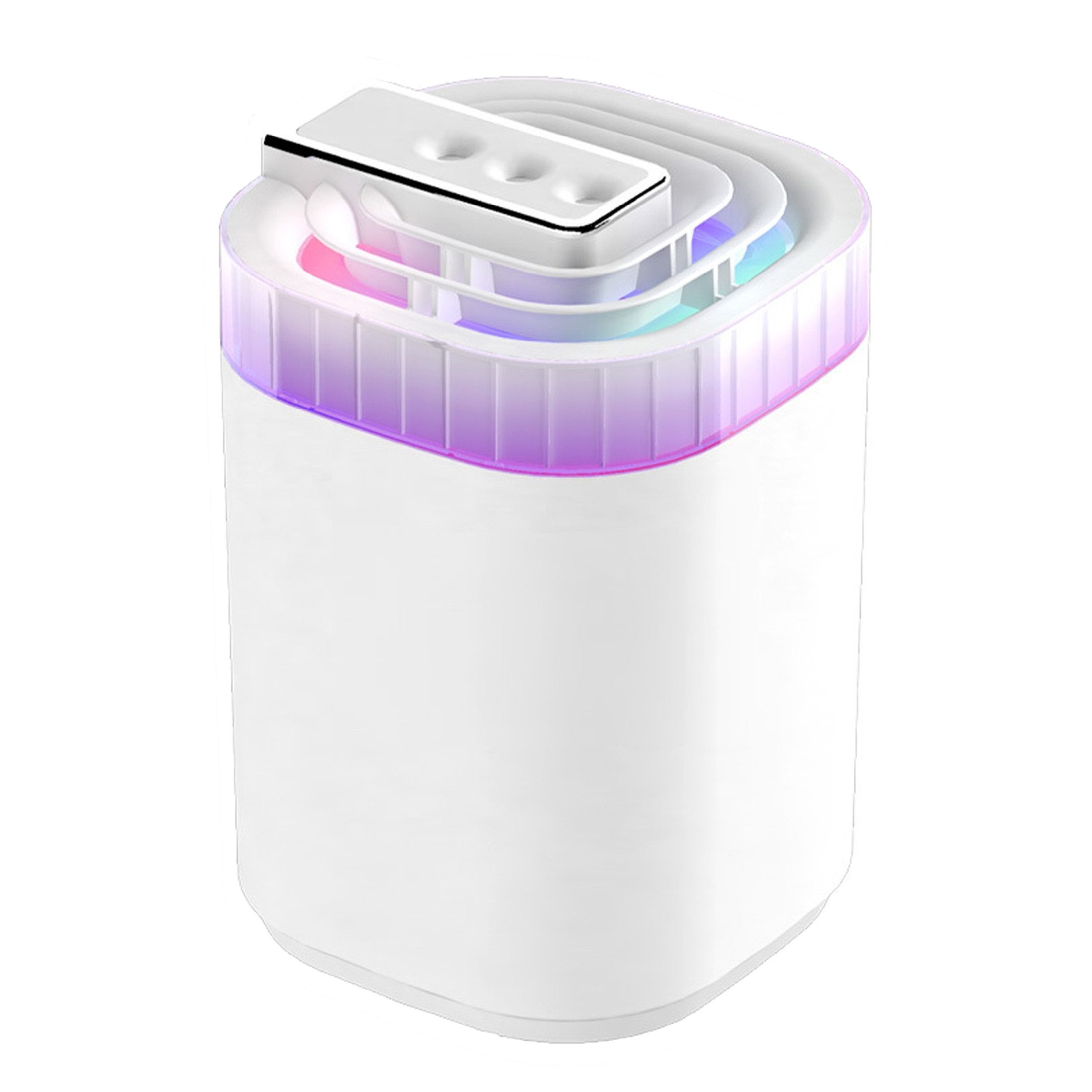 Masbekte Luftbefeuchter Diffuser, Raumbefeuchter, Aroma Diffuser, 3L Wassertank, Automatische Abschaltung, mit 7 Farben LED Nachtlicht, USB, Weiß