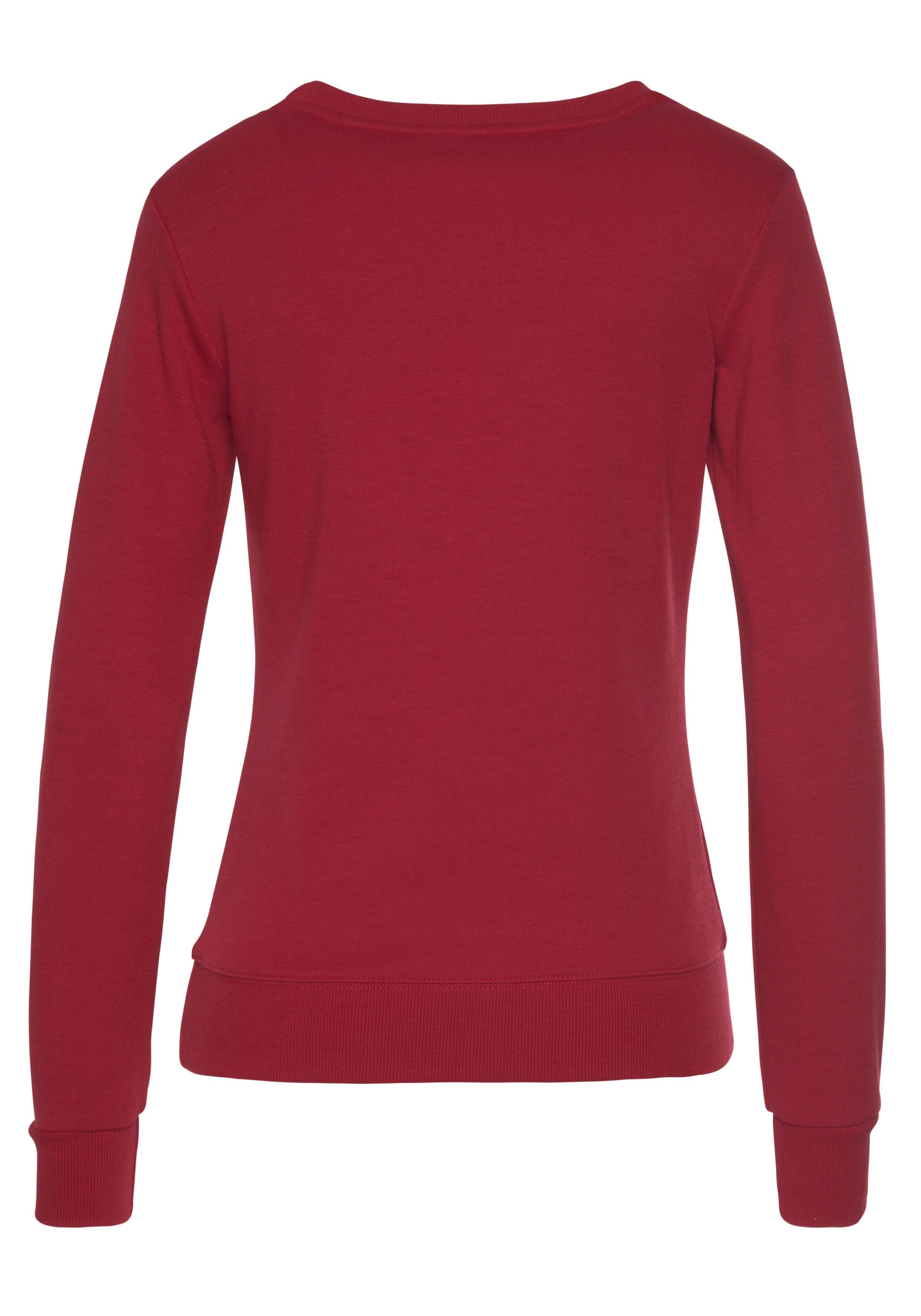 KangaROOS Sweatshirt mit Kontrastfarbenem Logodruck, Loungewear