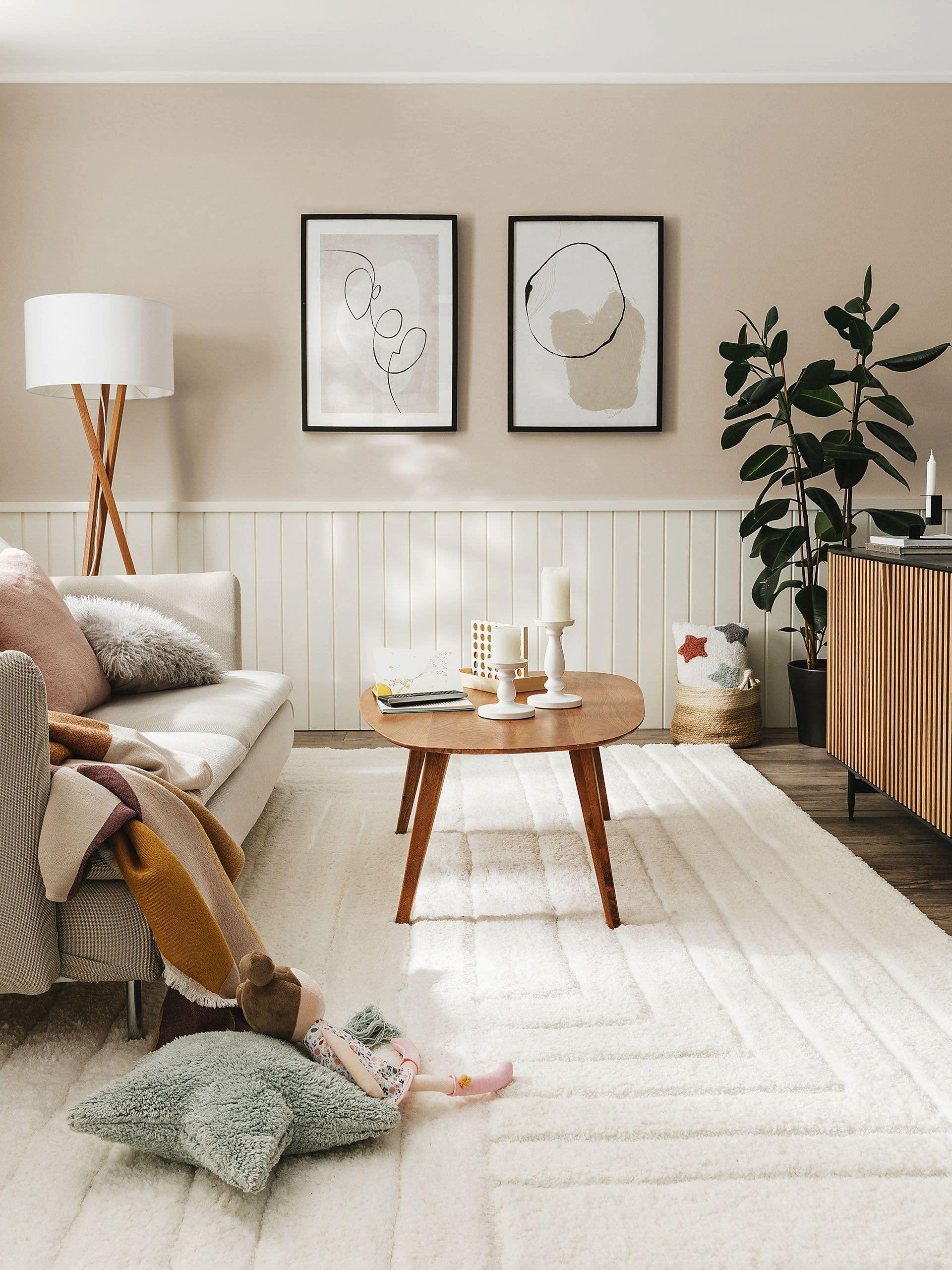 benuta Hochflor-Teppich Emy, rechteckig, Höhe: 21 mm, Kunstfaser, Berber, E günstig online kaufen