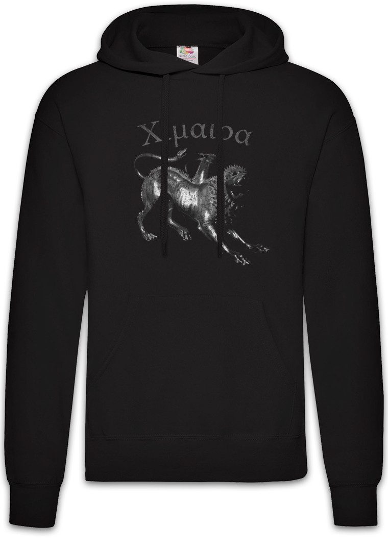 Hoodie Chimera Herren Hoodie Mythologie Chimäre Mischwesen Dämon Mantikor